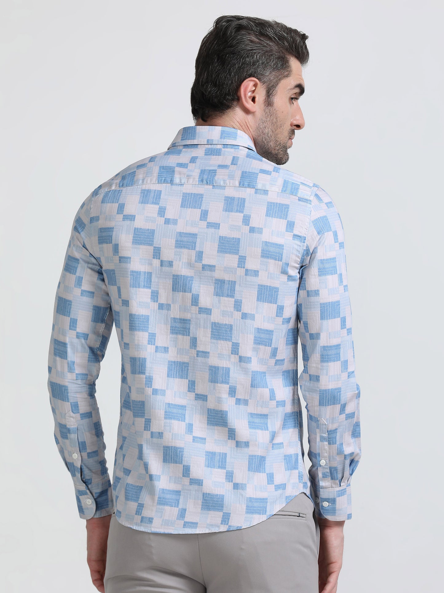 Nova Scottia Geometric printed shirt- Rubrix