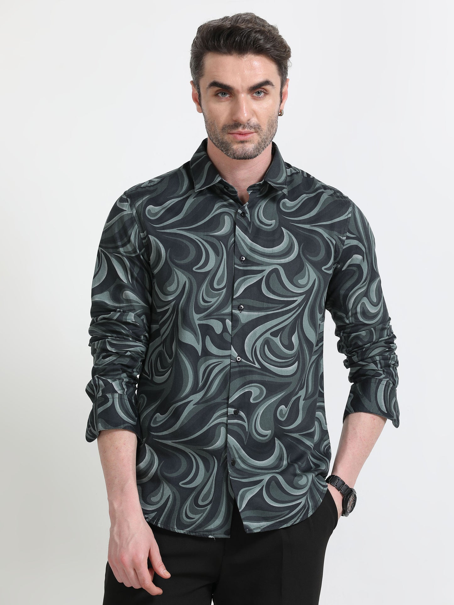 Nova Scottia Men’s printed shirt- Suave