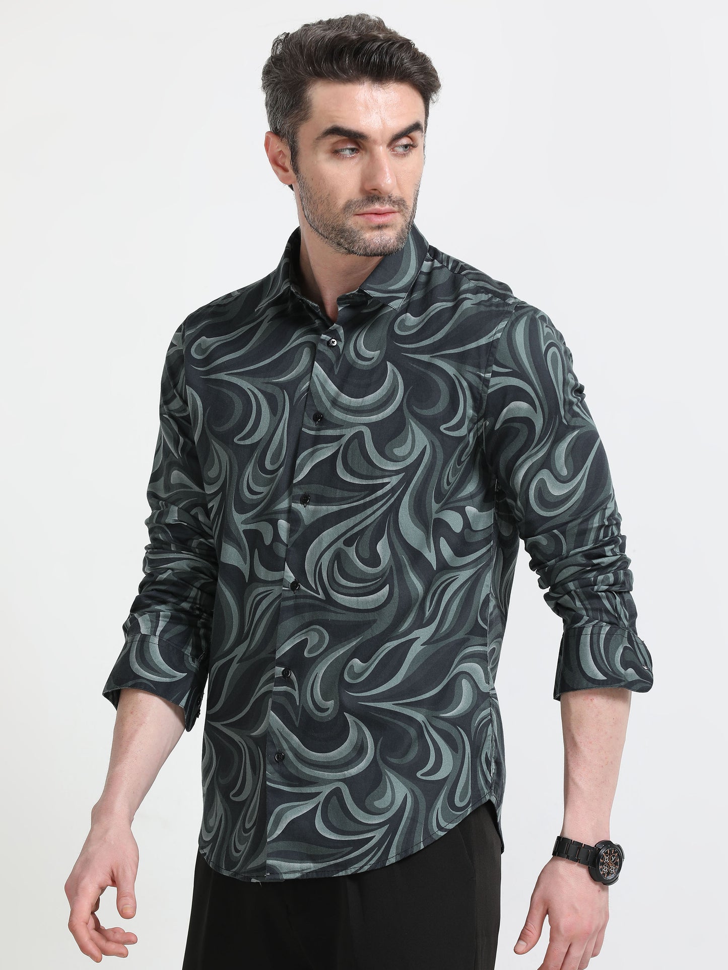 Nova Scottia Men’s printed shirt- Suave