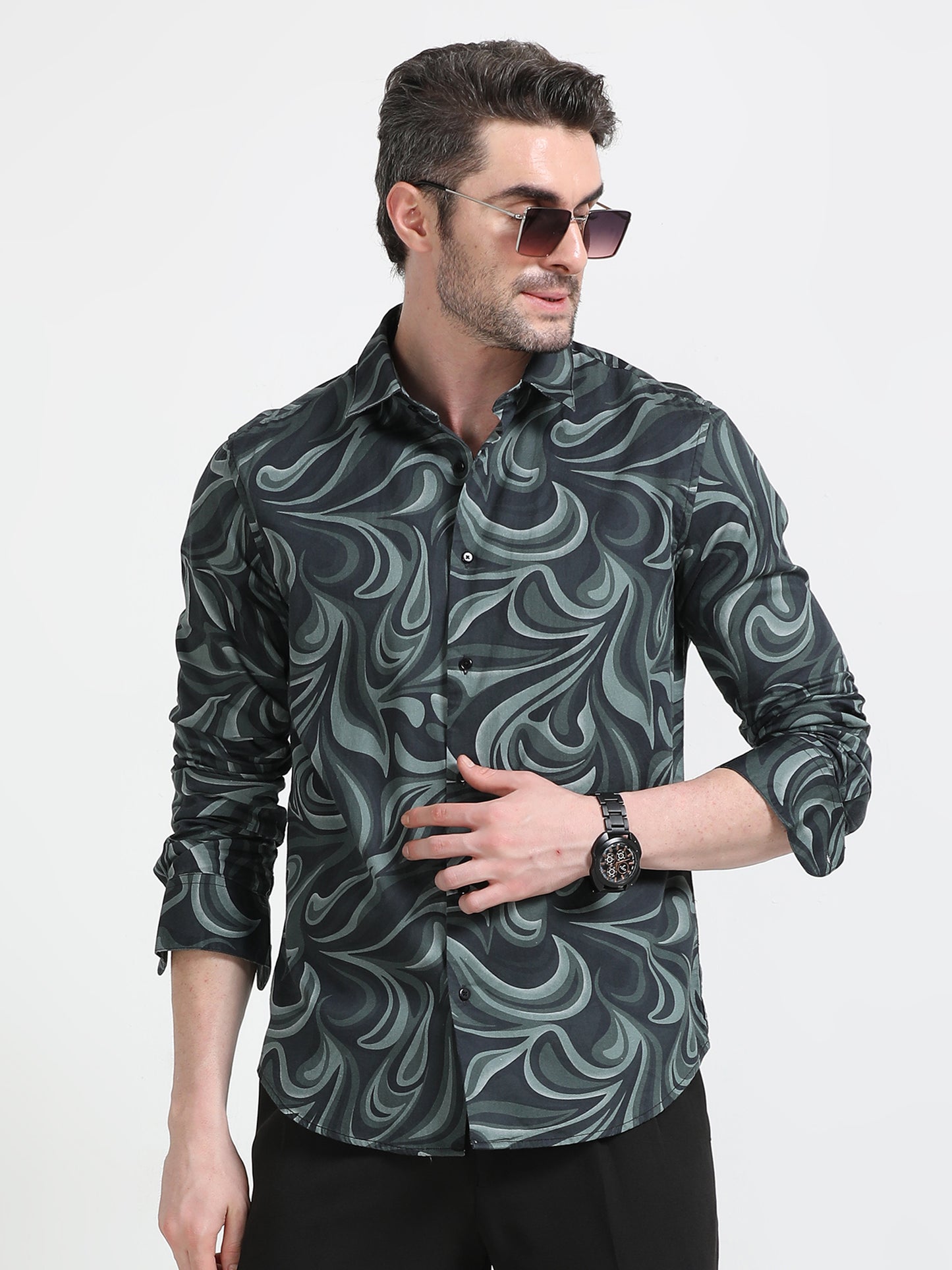 Nova Scottia Men’s printed shirt- Suave