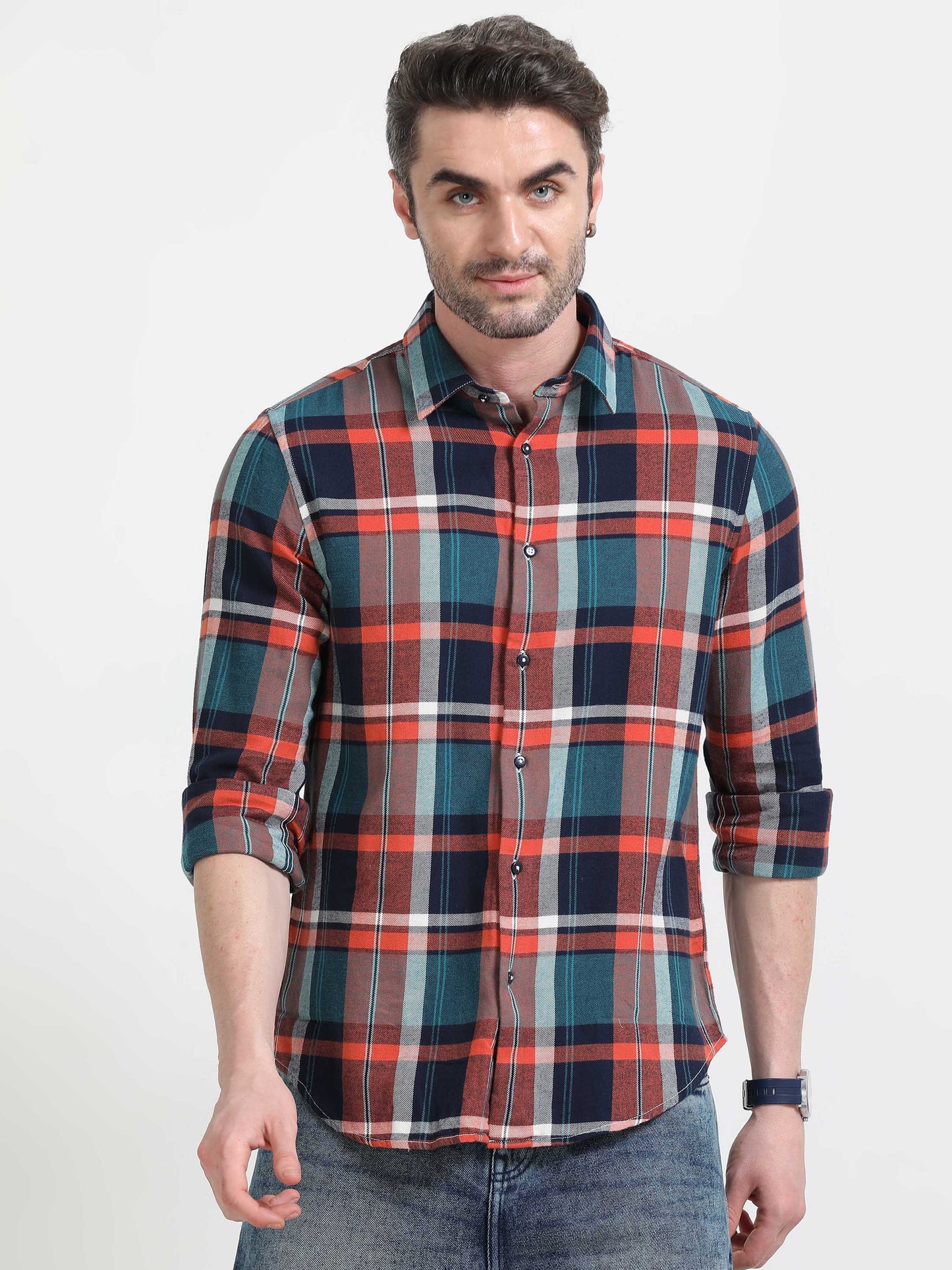 Nova Scottia Men’s checkered blue and orange - Sway