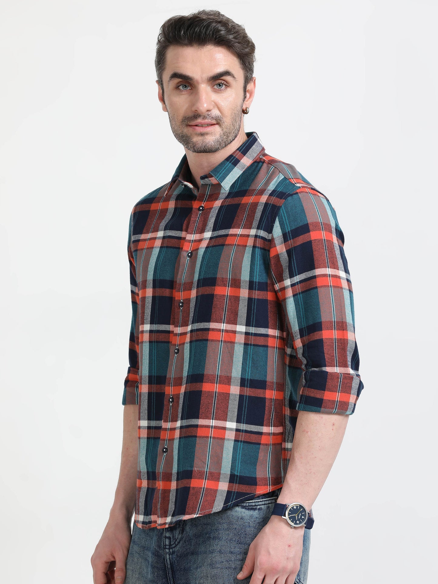 Nova Scottia Men’s checkered blue and orange - Sway