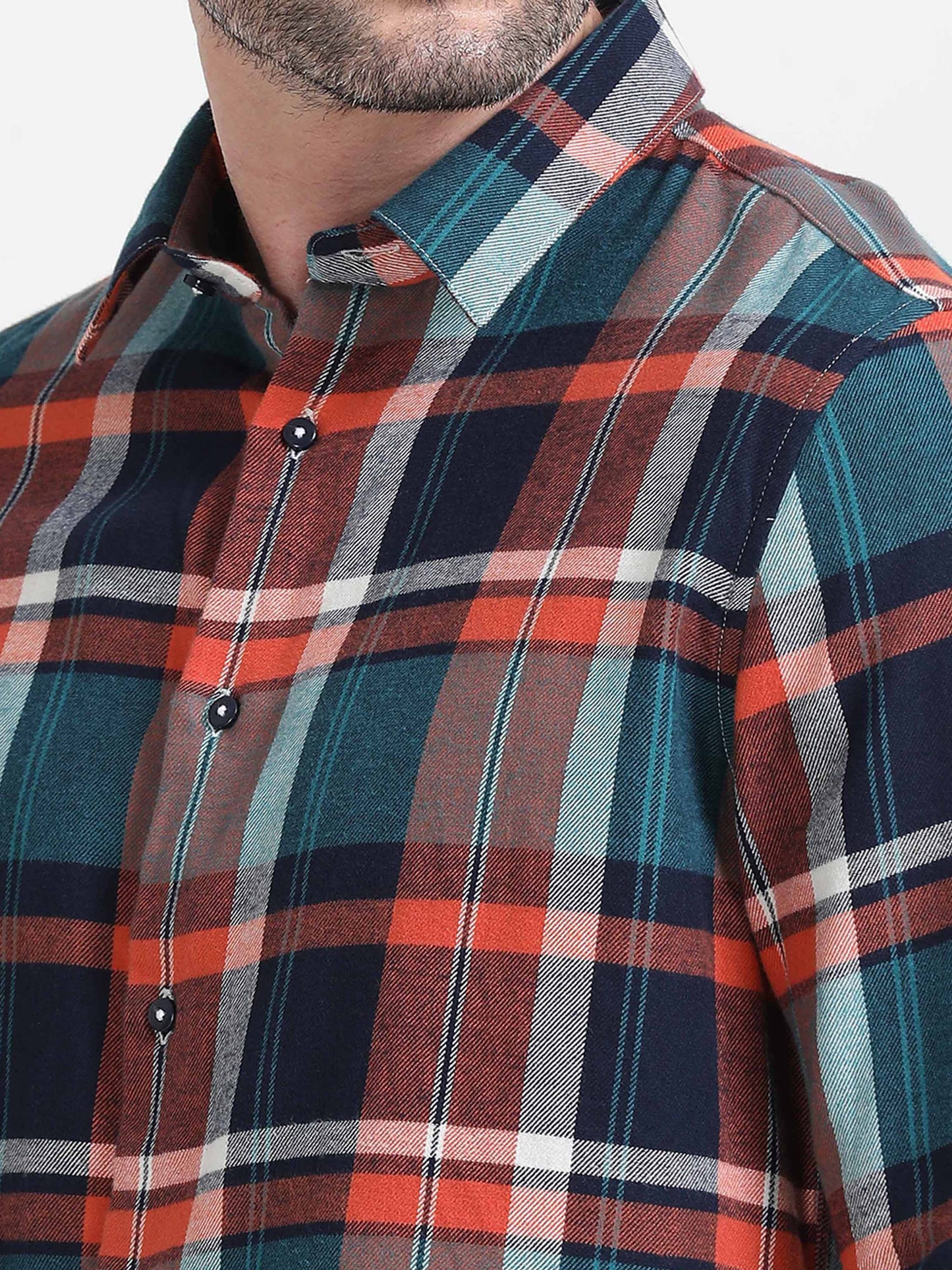 Nova Scottia Men’s checkered blue and orange - Sway